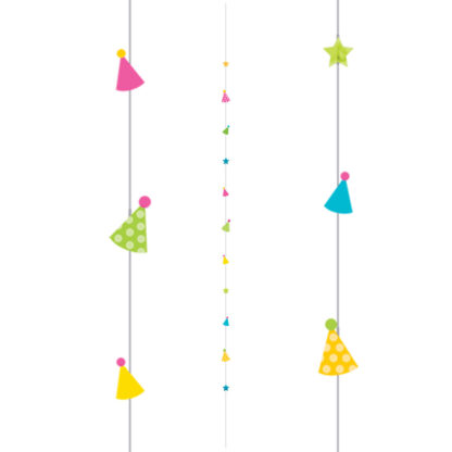 Party Hat Balloon Fun Strings - (1.82m)