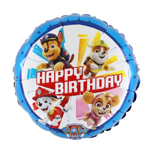 Paw Patrol Happy Birthday Balloon – 18″ Foil – Tons Of Fun Balloons