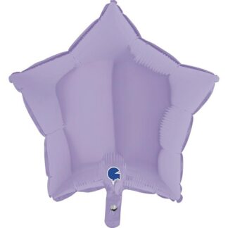 Matte Lilac Star Balloon - 18" Foil
