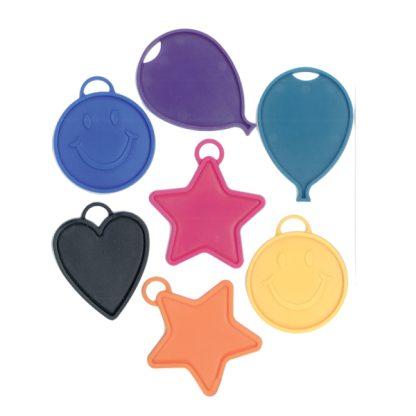 Assorted Colours Heavy Balloon Weights 7 colours - 15g (50ct)