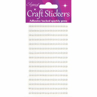 White No.01 Pearls - Craft Stickers (4mm x 240)