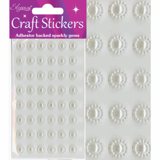 Ivory No.61 Pearl Suns - Craft Stickers