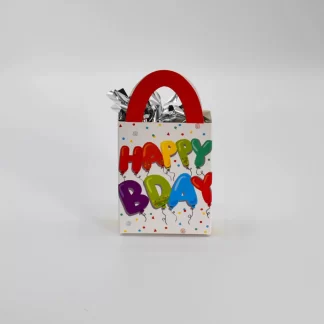 Multi-coloured Birthday Mini Tote Bag Balloon Weights - 170gm (12ct)