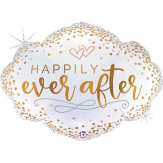 Happily Ever After Confetti SuperShape  - 36" Foil