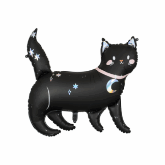 Black Cat Halloween Balloon - 32" Foil