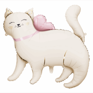 Kitty with Bow Shape Balloon - 30" Foil