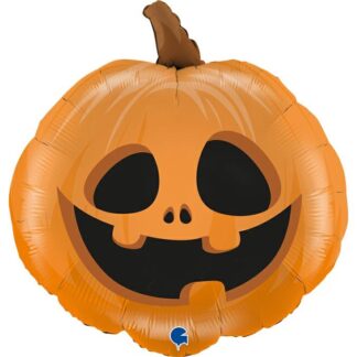 Orange Halloween Pumpkin SuperShape Balloon - 29" Foil (Unpackaged)