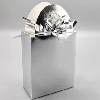 Silver Tinsel Mini Tote Bag Balloon Weights - 170gm (12ct)