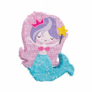 Mermaid Shaped Drum Pinata - (50cm x 42cm)