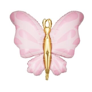 Pink Butterfly Shape Balloon - 27" Foil