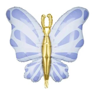 Blue Butterfly Shape Balloon - 27" Foil