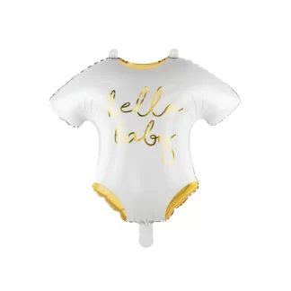 Hello Baby Romper Shape Balloon - 20" Foil