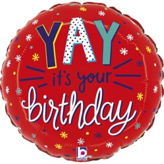 Mini Yay It's Your Birthday Shape Air-Filled Balloon (66) – 9" Foil