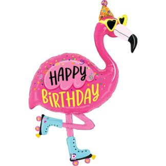 Flamingo Birthday Shape Balloon - 42" Foil