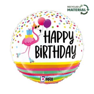 Flamingo Birthday Party Balloon - 18" Foil