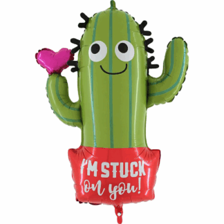 Stuck on You Cactus Supershape Balloon - Foil (Unpackaged)