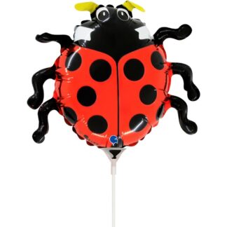 Mini Lady Bug Shape Air-Filled Balloon (34) – 14" Foil