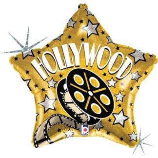 Hollywood Star Holographic Shape Balloon - 19" Foil