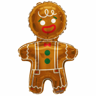Gingerbread Man Christmas Shape Balloon - 36" Foil