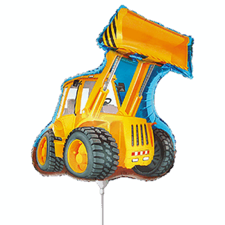 Mini Excavator Shape Air-Filled Balloon (39) – 12" Foil