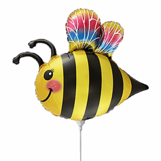 Mini Happy Bee Shape Air-Filled Balloon (40) – 12" Foil