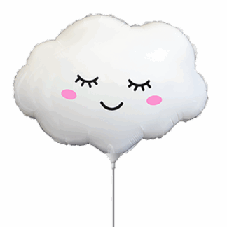 Mini Cloud Shape Air-Filled Balloon (12) – 11" Foil