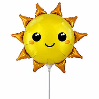 Mini Sun Shape Air-Filled Balloon (40) – 12" Foil