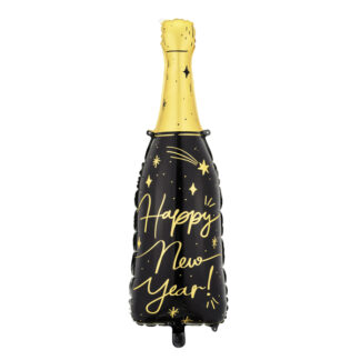 Happy New Year Bottle Balloon - 34.5" Foil