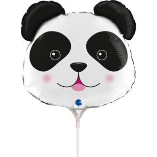 Mini Panda Head Air-Filled Balloon (34) – 14" Foil
