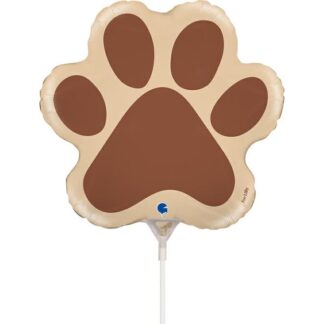Mini Dog Paw Shape Air-Filled Balloon (10) – 14" Foil