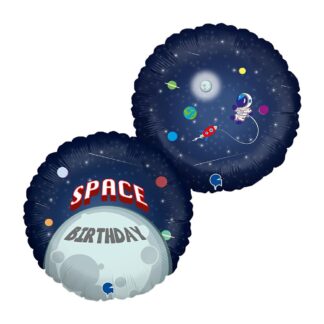Space Birthday Balloon - 18" Foil