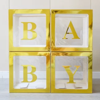 Gold Baby Letter Cubes - (30x30x30cm)