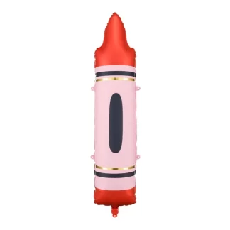 Red Crayon Shape Balloon - 41" Foil