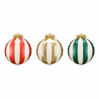 Christmas Baubles Balloons - 18" Foils (3ct)