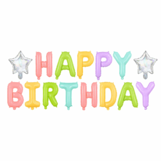 Happy Birthday Foil Balloon Mix - 155.5 x 14''