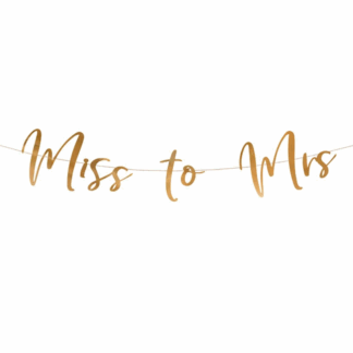 Rose Gold 'Miss to Mrs' Banner - 18 x 76cm