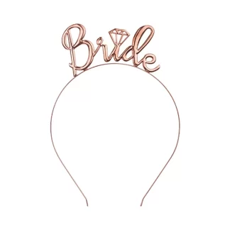 Rose Gold Bride Hairband - (1ct)
