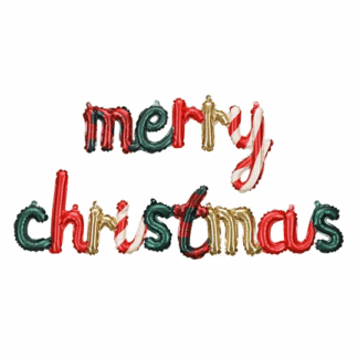 Merry Christmas Mixed Balloon - 57.2 x 10'' Foil
