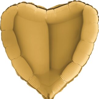 Gold Heart Balloon - 18" Foil