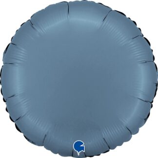 Satin Blue Jeans Round Balloon - 18" Foil