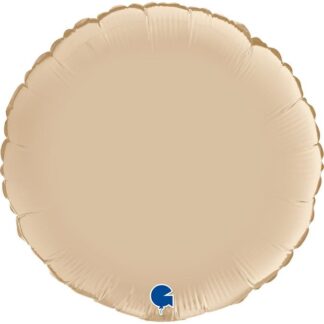Satin Cream Round Balloon - 18" Foil