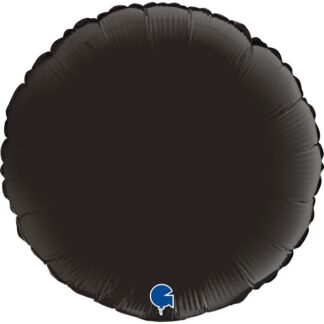 Satin Fumè Black Round Balloon - 18" Foil