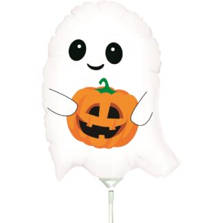 Mini Cute Lil' Ghost Halloween Air-Filled Balloon – 14" Foil