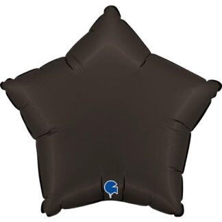 Satin Fumè Black Star Balloon - 18" Foil