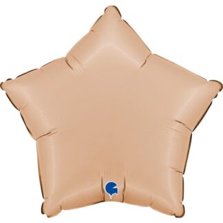 Satin Nude Star Balloon - 18" Foil