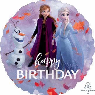 Frozen 2 Happy Birthday Balloon - 18" Foil