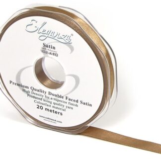 Mocha No.09 Double Faced Satin - (10mm x 20m)