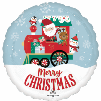 North Pole Express Christmas Balloon - 18" Foil