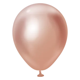 Kalisan Mirror Rose Gold Balloons - 5" Latex (100ct)