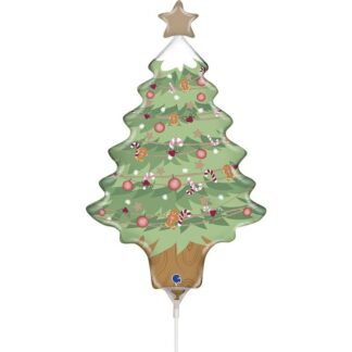 Mini Christmas Tree Air-Filled Balloon – 14" Foil